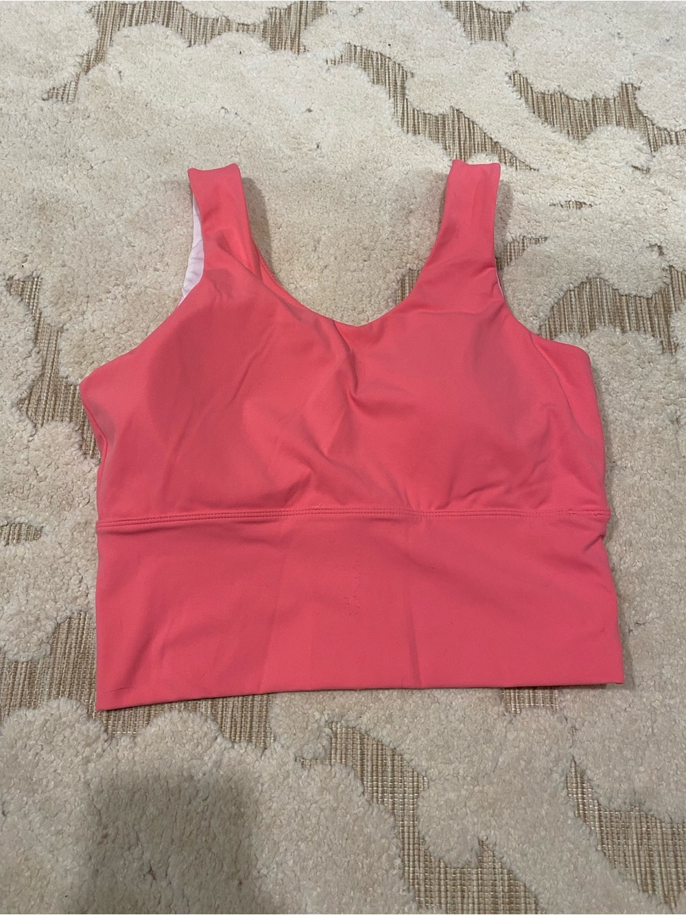 NVGTN Coral Pink V Back  Tank Top L